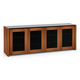 Salamander Chameleon Collection Corsica 347 Quad AV Cabinet (Thick Cherry with Black Glass Top)