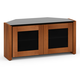 Salamander Chameleon Collection Corsica 221 Twin Corner AV Cabinet (Thick Cherry with Black Glass Top)
