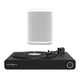 Victrola Stream Onyx Works with Sonos Wireless Turntable with 2-Speeds with Sonos One Gen 2 Smart Speaker (White)