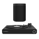 Victrola Stream Onyx Turntable with Sonos One Gen 2 Smart Speaker (Black)