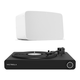 Victrola Stream Onyx Works with Sonos Wireless Turntable with 2-Speeds with Sonos Five Wireless Speaker for Streaming Music (White)