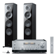 Yamaha R-N2000A Hi-Fi Network Receiver (Silver) with Pair of NS2000A 3-Way Floorstanding Speakers