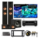 Sony Game Day Home Theater System with 65 XR65A95K TV and Klipsch RP-5000F 3.1 Bundle - Includes Mount, HDMI Cables, and Powercenter