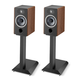 Focal Vestia No.1 2-Way Bass-Reflex Bookshelf Loudspeaker with Speaker Stands - Pair (Dark Wood)