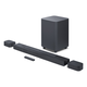 JBL Bar 700 Surround Sound System with 5.1 Channel Soundbar, 10 Wireless Subwoofer, Detachable Rear Speakers, & Dolby Atmos Surround Sound Technology