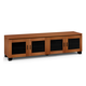 Salamander Chameleon Collection Elba 247 Quad AV Cabinet (Wide Framed American Cherry Doors with Smoked Glass Inserts)