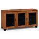 Salamander Chameleon Collection Elba 337 Triple AV Cabinet (Wide Framed American Cherry Doors with Smoked Glass Inserts)