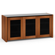 Salamander Chameleon Collection Corsica 337 Triple AV Cabinet (Thick Cherry with Black Glass Top)