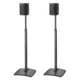 Sanus WSSA2 Adjustable Height Wireless Speaker Stands for Sonos ONE, PLAY:1, and PLAY:3 - Pair (Black)