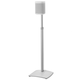 Sanus WSSA1 Adjustable Height Wireless Speaker Stand for Sonos ONE, PLAY:1, and PLAY:3 - Each (White)