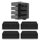 Sonos AMP Wireless Hi-Fi Players (4) with Flexson Dock (Black)