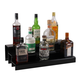 24-inch 3 Tier Liquor Bottle Shelf - Black