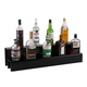 34-inch 2 Tier Liquor Bottle Shelf - Black