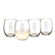Personalized Pineapple Stemless Wine & Cocktail Glasses - 21 oz - Set of 4
