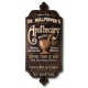 Apothecary Shoppe Personalized Wooden Bar Sign with Sculpted Relief