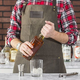 Personalized Men's Waxed Canvas Bartender Apron