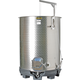 Speidel 1100L, 1000mm Diameter FO-M Variable Volume Dish Bottom Red Fermentation Tank w/ Forkliftable PF Base and Lid