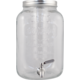 Glass Beverage Dispenser with Infuser and Stainless Spigot - 5L / 1.3 gal.