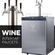 KOMOS® Wine Kegerator with Intertap® Stainless Steel Faucets
