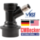 CMBecker Ball Lock Quick Disconnect (QD) | Beverage Out | Flared | High-Quality Plastic QD | NSF Registered | Made in Germany | Assembled in USA