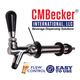 CM Becker Faucet | X1 Self Closing | Allen Key Security Adjustment | Creamer | Polished Stainless Steel