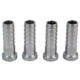 KOMOS® | Flare Fitting | Stainless 1/4 in. Barb | 4-Pack