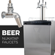 KOMOS® V2 Kegerator with NukaTap Stainless Steel Faucets