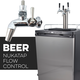 KOMOS® Kegerator with NukaTap® Stainless Flow Control Faucets