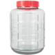 Farro Glass | 4 Gallon Glass Carboy | Wide Mouth | Airlock Lid | Carrying Harness