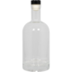 Spirit Bottle | Glass Liquor Bottle | Clear | 750 mL | Synthetic Cork Stopper Included | Single