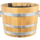 Balazs Planter Barrel | Half Barrel Planter | Flower Pot | 21.5
