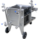 BevBright® Plate Filter | Noryl Plates | 40x40 | 40 Plate | Double Filtration Plate | Stainless Rolling Cart | 4,000L/h