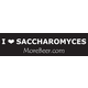 I Heart Saccharomyces - MoreBeer!® Bumper Sticker