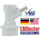 CMBecker Ball Lock Quick Disconnect (QD) | Gas In | Barbed | High-Quality Plastic QD | NSF Registered | Made in Germany | Assembled in USA