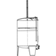 Speidel 6000L/2000 mm Diameter FD-MTTK Sealed Red Wine Fermentaion Tank w/ Must Plunging System and Standard Manway
