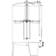 Speidel 8400L/2000 mm Diameter FD-ITTK Sealed Red Wine Fermenter w/ Interal Must Plunger and Standard Manway