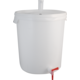 7.9 Gallon Bucket Fermenter Kit | Food Grade Plastic Fermenter | Wine Kit Fermenter | Includes Lid, Spigot, Airlock