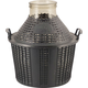 Glass Demijohn - 4 G (15 L) - Wide Mouth With Plastic Basket