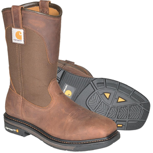 steel toe square boots