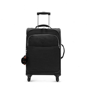 black rolling suitcase