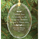 Personalized Christmas In Heaven Glass Ornament, One Size