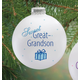 Personalized Sweet Great Grandson Ball Ornament, One Size
