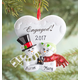Personalized Engaged Snowmen Ornament, One Size