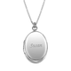 Personalized Sterling Silver Locket, One Size