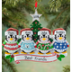 Personalized Penguins In Ugly Sweaters Ornament, One Size