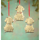 Personalized Brass Birthstone Dog Ornament, One Size