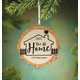 Personalized Our First Home Resin Wood Slice Ornament, One Size