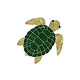Artistry In Mosaics Turtle Classic Topview Natural Mosaic | Large - 21" x 21" | TURNATTL