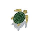 Artistry In Mosaics Turtle Classic Topview Natural with Shadow Mosaic | Large - 25" x 24" | TSHNATTL