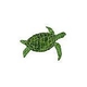 Ceramic Mosaic Sea Turtle Green | Small 18"? x 24"? Right Facing | STUGRERS